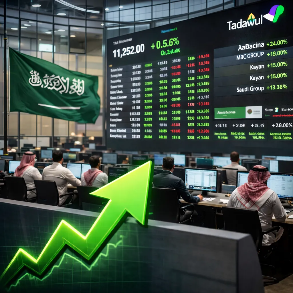مؤشر تاسي الأسبوع الماضي: ارتفاع جماعي للقطاعات وصدارة سهم أمريكانا
